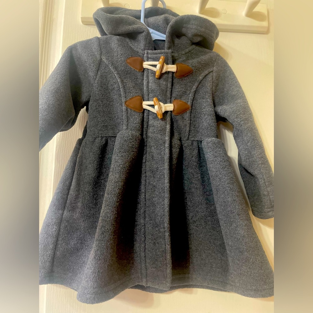 Good Lad Toddler Girls hooded pea coat size 3T
